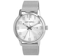 Just Watch Orologio da uomo Marchese con cinturino in rete, acciaio inox, Ø 43 mm, 5ATM, colore argento