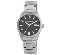 Just Watch Orologio da uomo Theo con cinturino in acciaio inox, Ø 42 mm, argento/nero, 5ATM