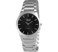 Just Watches 3-BK 48-S7953-BK - Orologio da polso da uomo, cinturino in acciaio inox colore argento