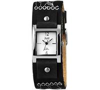 Just Watches 48-S10626-WH-BK - Orologio da polso donna, pelle, colore: nero