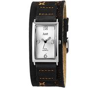 Just Watches 48-S10627-WH-GR - Orologio da polso donna, pelle, colore: nero