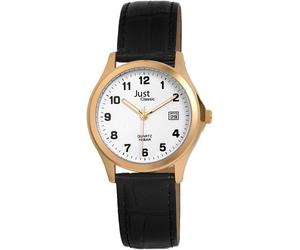 Just Watches 48-S11025-GD - Orologio da polso da uomo, cinturino in pelle colore nero