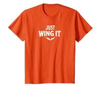 Just Wing It: Ali d'Angelo motivazionali Maglietta, Bambini, Arancio, 4 Anni