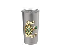 Just Wing It - Freccette umoristiche Bicchiere termico in acciaio inox doppia parete