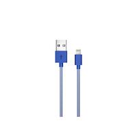 Just Wireless 1 8 m di Ricarica e sincronizzazione Cavo Apple 8 Pin Blu - Colore: Blu a Rete