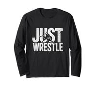 Just Wrestle Graphic Design per gli appassionati di sport Maglia a Manica