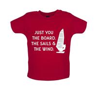 Just You, The Sails & The Wind - Bambino T-Shirt / Body - Windsurf