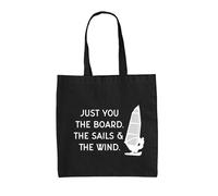 Just You, The Sails & The Wind - Borsa Tote IN Tela - Windsurf Vela