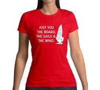 Just You, The Sails & The Wind - T-Shirt - Windsurf Sail