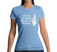 Just You, The Sails & The Wind - T-Shirt - Windsurf Sail