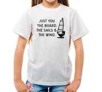 Just You, The Sails & The Wind - T-Shirt - Windsurf Vela