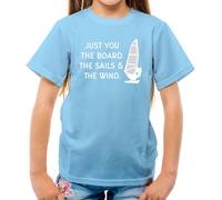 Just You, The Sails & The Wind - T-Shirt - Windsurf Vela