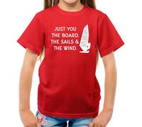 Just You, The Sails & The Wind - T-Shirt - Windsurf Vela