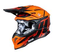 JUST1 - CASCO MOTOCROSS J39 POSEIDON 22.06 - ARANCIONE/ROSSO/NERO