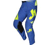 Just1 J-Flex Aria Pantaloni Motocross, blu-giallo, taglia 48 per maschi