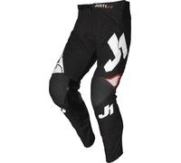 Just1 J-Flex Aria Pantaloni Motocross, nero-bianco, taglia 50 per maschi