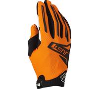 Just1 J-Force 2.0 Guanti da motocross, nero-arancione, taglia S per maschi