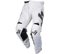 Just1 J-Force Terra Pantaloni Motocross, grigio-bianco, taglia 44 per maschi