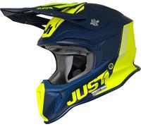 Just1 J18 Pulsar MIPS Casco motocross, blu-giallo, taglia XL per maschi
