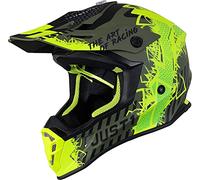 JUST1 J38 Mask Casco motocross (Yellow/Green,M (57/58))