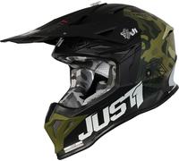 Just1 J39 Kinetic Casco motocross, nero-verde, taglia XS per maschi