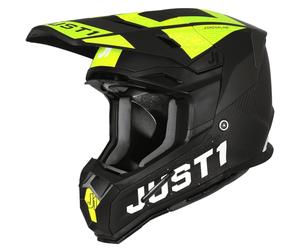 JUST1 JUST1 - Casco J22 Adrenaline Nero / Giallo Fluo / Carbon Matt 2024 M