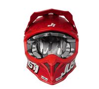 Just1 J39 Kinetic Casco motocross, nero-rosso, taglia XS