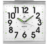 justaminute LOWELL SVEGLIA QUARZO ANALOGICA CON LUCE SNOOZE E SUONERIA IN 3 COLORI JA7090 (Silver)