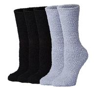 Justay Comf 5 Paia Calze Uomo Spugna Termiche e Calzini Uomo Lunghe in Inverno Taglia unica Chiaro