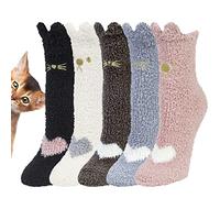 Justay Sowarm Calze Donna Invernali 5 Paia Termiche Calde Soffici Caldi Calzini Pelosi Morbidi Calzettoni Regalo Natale per Signore Ragazza,Taglia Unica 37-42