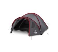 JUSTCAMP Scott Tenda Campeggio 4 posti, Tenda Igloo con anticamera, Cabina Notte - Grigio