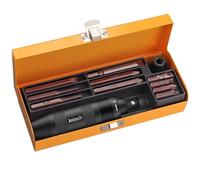 Justech 12pz 1/2" Set di Cacciavite a Percussione con Intaglio a Croce Avvitatore ad Impulsi Kit Giravite a Percussione Impugnatura a Mano Impugnatura per Impieghi Gravosi - Nero