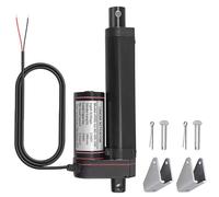 Justech 12V DC Attuatore Lineare Multifunzione Motore 750N 100mm Sollevatore Corsa Motore Elettrico con Staffa Per Auto Automobile RV Elettrico Apricancello Industriale Macchine Agricole Industriali