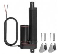 Justech 12V DC Attuatore Lineare Multifunzione Motore 750N 100mm Sollevatore Corsa Motore Elettrico con Staffa Per Auto Automobile RV Elettrico Apricancello Industriale Macchine Agricole Industriali