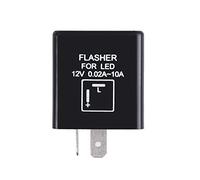 Justech 2 Pin Flasher Relay DC 12V LED Flasher Relè Motociclo Indicatori di Direzione Resistenza Indicatore Lampeggiante Relè velocità Regolabile