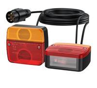 Justech 2 x Luci Posteriori Super Luminoso Fanali Posteriori 12V Impermeabile Universali per Auto HGV Camion Trattore Caravan Rimorchi -E-Mark