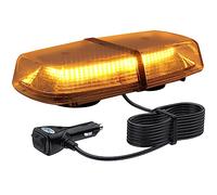 Justech 72 LED Lampeggiante Arancione LED Strobo12V 24V Luci Lampeggianti Emergenza Fari Stroboscopiche con Base Magnetica e Doppia Interruttore per Auto Rimorchio Camion Van Caravane - E-mark