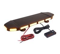 Justech 72 LED Luce Stroboscopica di Emergenza 12V/24V Omologazione Lampada Emergenza 21 Modalità con Base Magnetico Interruttore Digitale Luce Stroboscopica di Emergenza per Rimorchio Camion Caravane