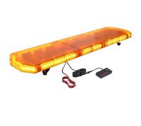 Justech 88LED Luce Stroboscopica Emergenza 88W-12V/24V Lampeggiante Stroboscopico Barra Luce Ambra 21 Modalità Fash Impermeabile con Interruttore di Controllo Digitale per Camion Veicolo SUV - E-mark