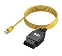 Justech Cavo Diagnostico da OBD2 a ENET da 2 m Cavo Adattatore da OBD2 a RJ45 Strumenti Diagnostici per Auto Serie F (dal 2009)