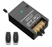 Justech Interruttore di Controllo Remoto Wireless 12-72V DC 30 A, Interruttore a Relè per Motore/Attuatore Lineare (168 ft)