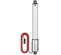 Justech Mini Attuatore Lineare Elettrico 12V DC 32N Attuatore Lineare100mm Corsa di Sollevamento Basso Rumore Motore Attuatore Lineare per Automazione Medicale Piccolo per Elettrico Medico Automobile