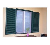 JustGo - Tenda Zanzariera Magnetica Per Finestra, Bianca 180 X 160 Cm