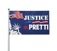 Justice For Alex Pretti Flag Sign 2x3 Ice Out God Bless Pretti Flag Banner Tapestry For Festival Party Holiday No Flagstand