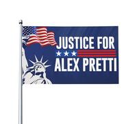 Justice For Alex Pretti Flag Sign 2x3 Ice Out God Bless Pretti Flag Banner Tapestry For Festival Party Holiday No Flagstand
