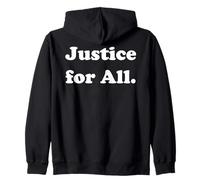 Justice For All Equality Activism Statement Felpa con Cappuccio
