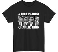 Justice for Charlie Kirk Shirt, Prayers Up for Charlie, Maglietta attivista per i diritti umani, maglietta politica della giustizia comoda colori camicie felpa con cappuccio, Nero/Bianco, L