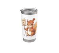 Justice For Gingers Carino Scoiattolo Orgoglioso Rossa Zenzero Bicchiere termico in acciaio inox doppia parete