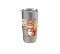 Justice For Gingers Carino Scoiattolo Orgoglioso Rossa Zenzero Bicchiere termico in acciaio inox doppia parete