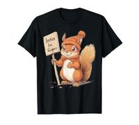 Justice for Gingers Carino Scoiattolo Orgoglioso Rossa Zenzero Maglietta con Stampa Grafica Economica